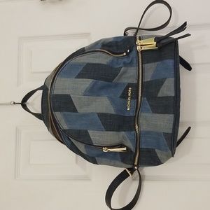 Michael Kors denim backpack